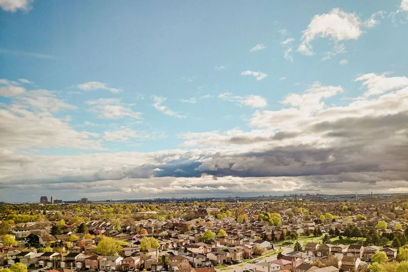 Suburban streets from the air